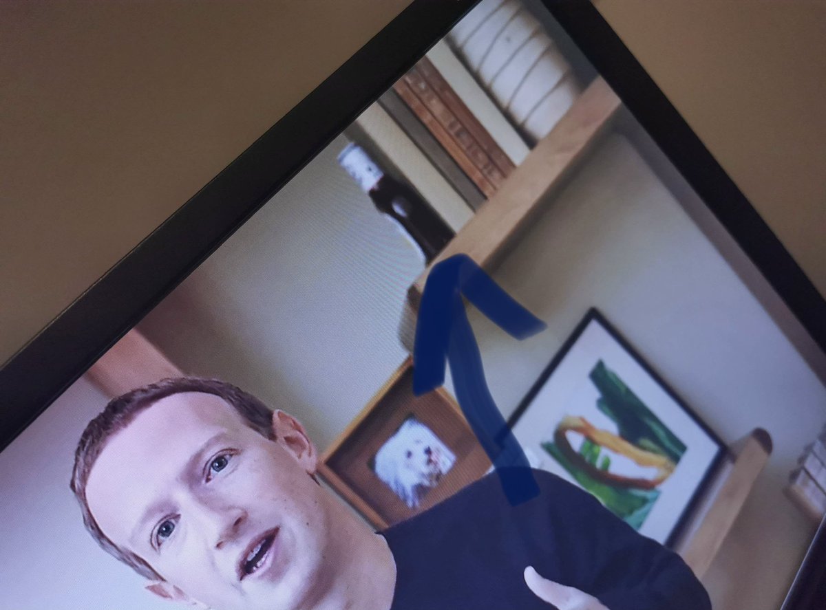BenjaminByes's tweet photo. @beaniemaxi Did Zuckerberg have a bottle of barbecue sauce in his fucking bookshelf?? https://t.co/MGxJ8m34H1