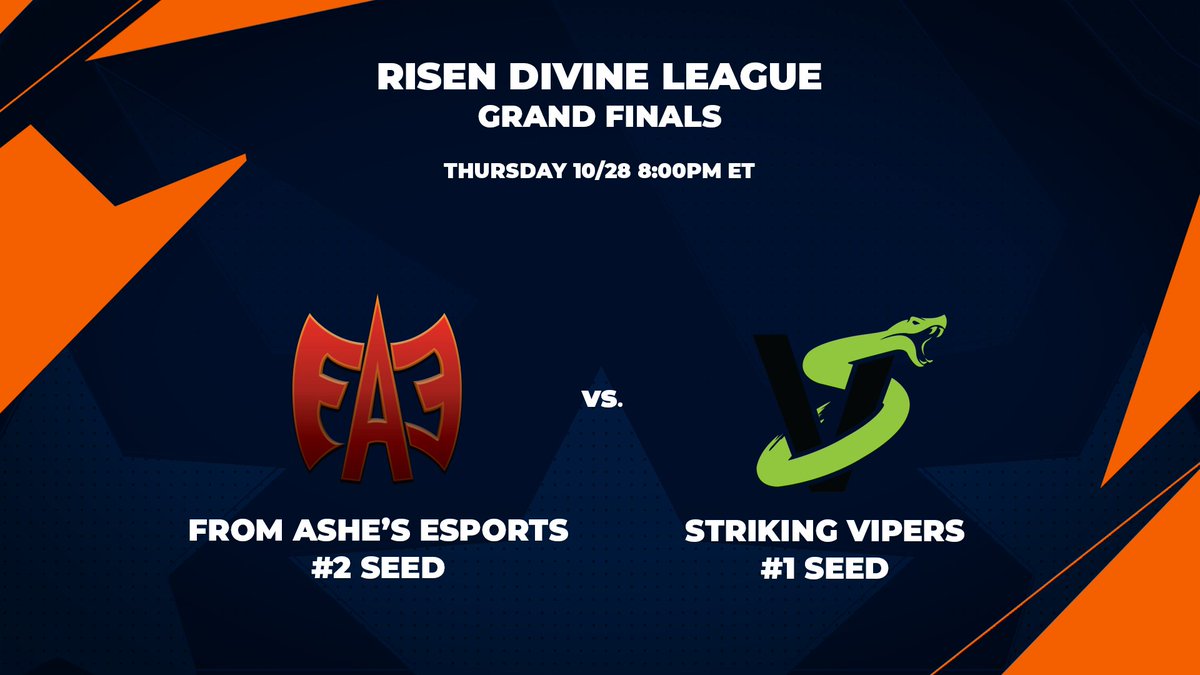 Risen Divine League is live! Don't miss an exciting Bo5 between <a href="/FAEsports_/">From Ashes Esports</a> and <a href="/Striking_Vipers/">Name In Progress</a>.

Stream: twitch.tv/risen_esports