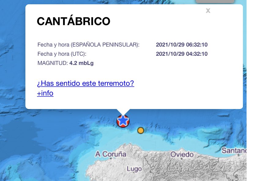 🔴 6:32. Tremor de terra. Estamos recibindo chamadas da Coruña e da Mariña de oíntes que percibiron o sismo. Notáchelo ti tamén?
📲 #WhatsappGxD 627751970