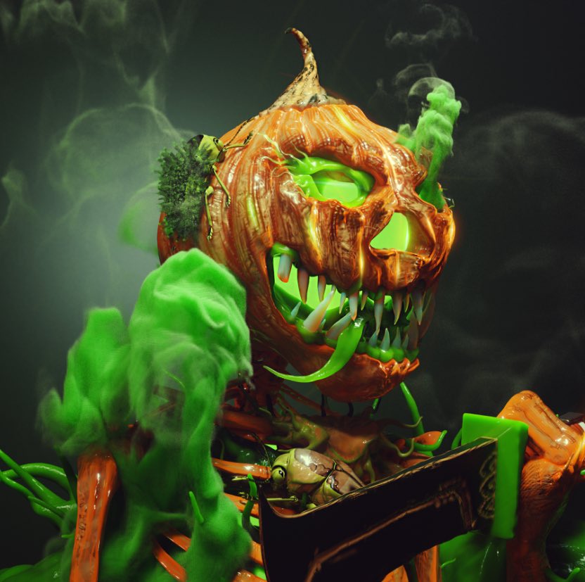 WickedBoneClub's tweet image. As you can see, @ltsClutch has a thing for green and we don’t have a problem with it! 👀 The Wicked Monster Bone Club collection drops in less than 72 hours on Halloween! 💀 #TheMonstersAreComing #WickedBoneClub #NFT