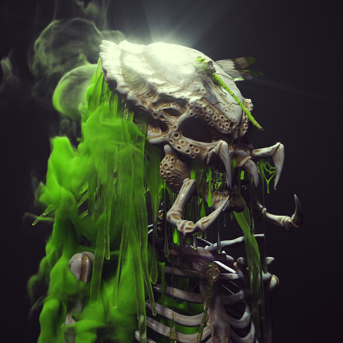 WickedBoneClub's tweet image. As you can see, @ltsClutch has a thing for green and we don’t have a problem with it! 👀 The Wicked Monster Bone Club collection drops in less than 72 hours on Halloween! 💀 #TheMonstersAreComing #WickedBoneClub #NFT