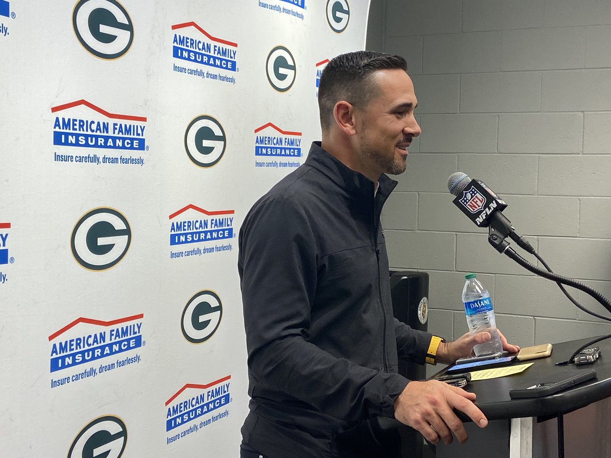 Matt LaFleur is still kicking himself for some of the red-zone calls. The Cardinals stacked the front with bigs, but LaFleur said he told the team: “I tried to screw it up but you guys wouldn’t allow it.”