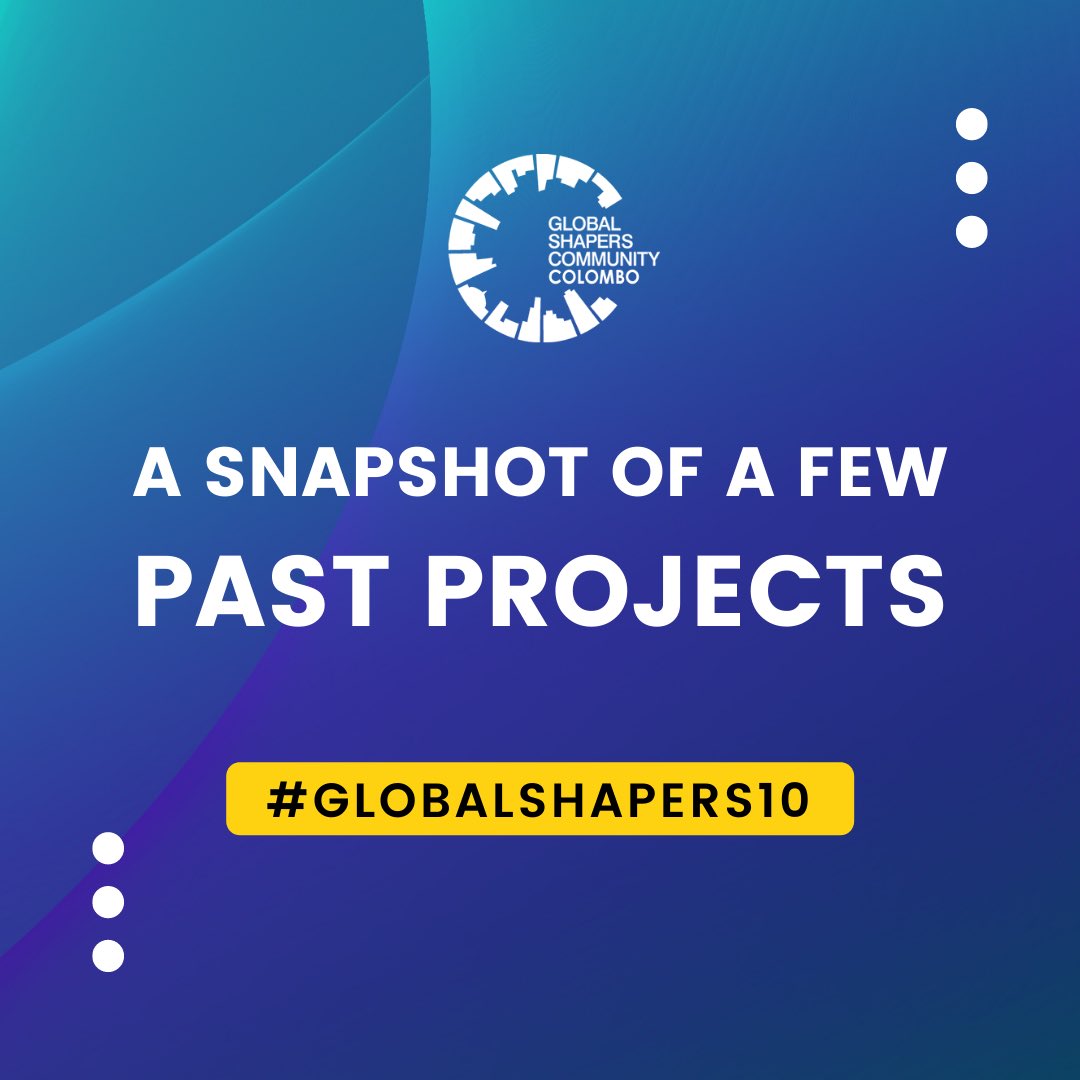 ColomboShapers's tweet photo. Here’s a quick look back on a FEW of our notable projects since the Colombo Hub’s inception in 2012!
#globalshapers10 #globalshaperscommunity #colombo #srilanka #colombohub #pastprojects #communityservice
@GlobalShapers https://t.co/212YMAyRLf