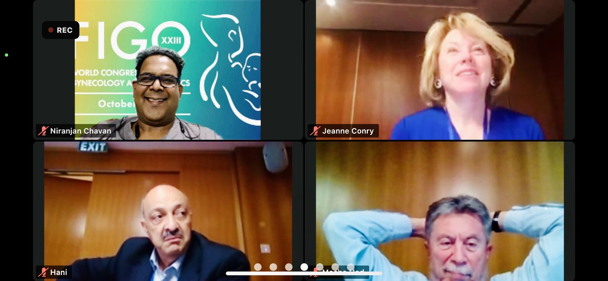 Niru22's tweet photo. I attended 2 days @FIGOHQ #generalassembly 10/27 &amp; 10/28. #HeartyCongratulations to Dr @ConryJeanne for being installed as President #FIGO. U presented an awesome #presidentialaddress. Best wishes always from @MOGSHQ. Congrats to dear @DrSShanthaHYD for becoming #TreasurerFIGO. https://t.co/LGzySptXEa
