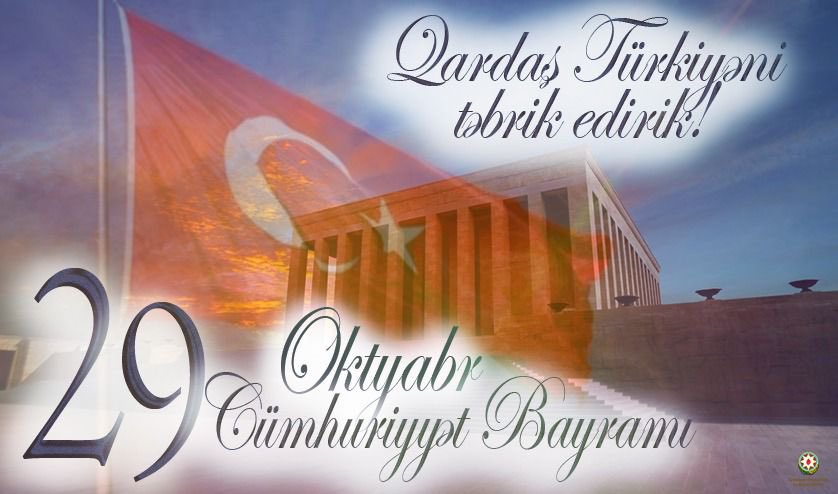 LAbdullayevaMFA's tweet photo. Qardaş #Türkiyə Cümhuriyyəti, 98 yaşın mübarək olsun!🇦🇿🇹🇷

#Türkiye Cumhuriyetin'in 98. yıl dönümü kutlu olsun!🇹🇷🇦🇿 https://t.co/TZfqZ8I9fZ