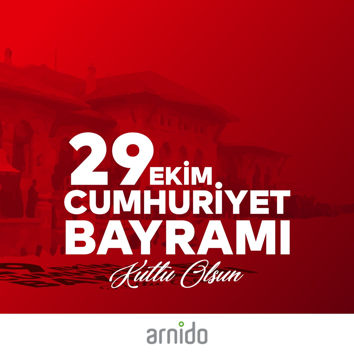 Cumhuriyet; yolumuza ışık, geleceğimize ilham olsun diye, Ata’mızdan armağandır bize.

Cumhuriyetimizin 98. yılını gururla kutluyor, Ulu Önder Mustafa Kemal Atatürk’ü ve silah arkadaşlarını saygıyla anıyoruz.

#Arnido #29EkimCumhuriyetBayramı