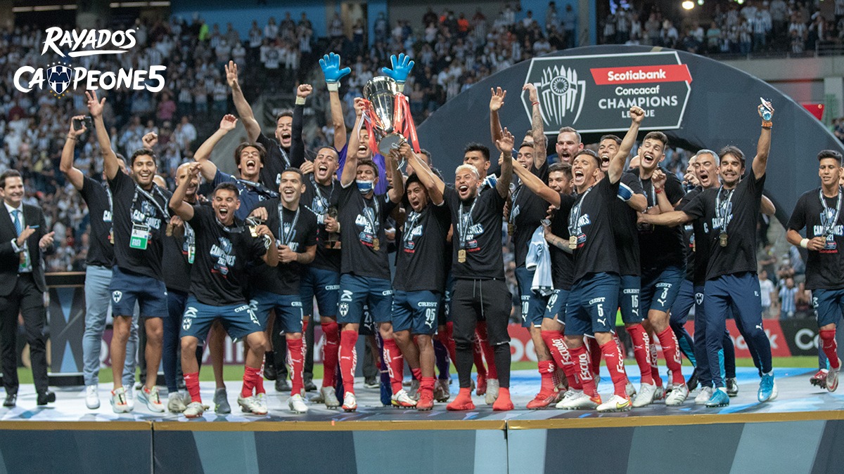 Rayados's tweet photo. 🌟| ¡GRÍTENLO CON NOSOTROS, FAMILIA! ¡EL MONTERREY ES CINCO VECES CAMPEÓN DE LA #SCCL! 🏆

#RAYADOSCAMPEONE5 | #ArribaElMonterrey https://t.co/upcrLwaj1s