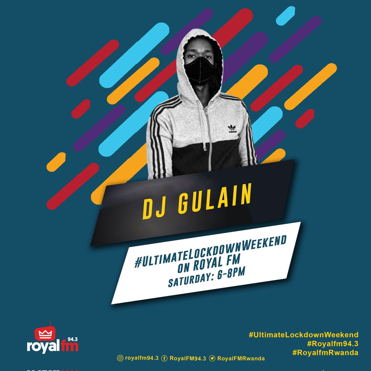 GreenFerryMusic's tweet image. Catch @deejaygulain23 set on @RoyalFMRwanda this Saturday from 6 - 8PM.   

Nothing but fresh Hip-hop joints from the streets!! 

#UltimateLockdownWeekend
#GFM