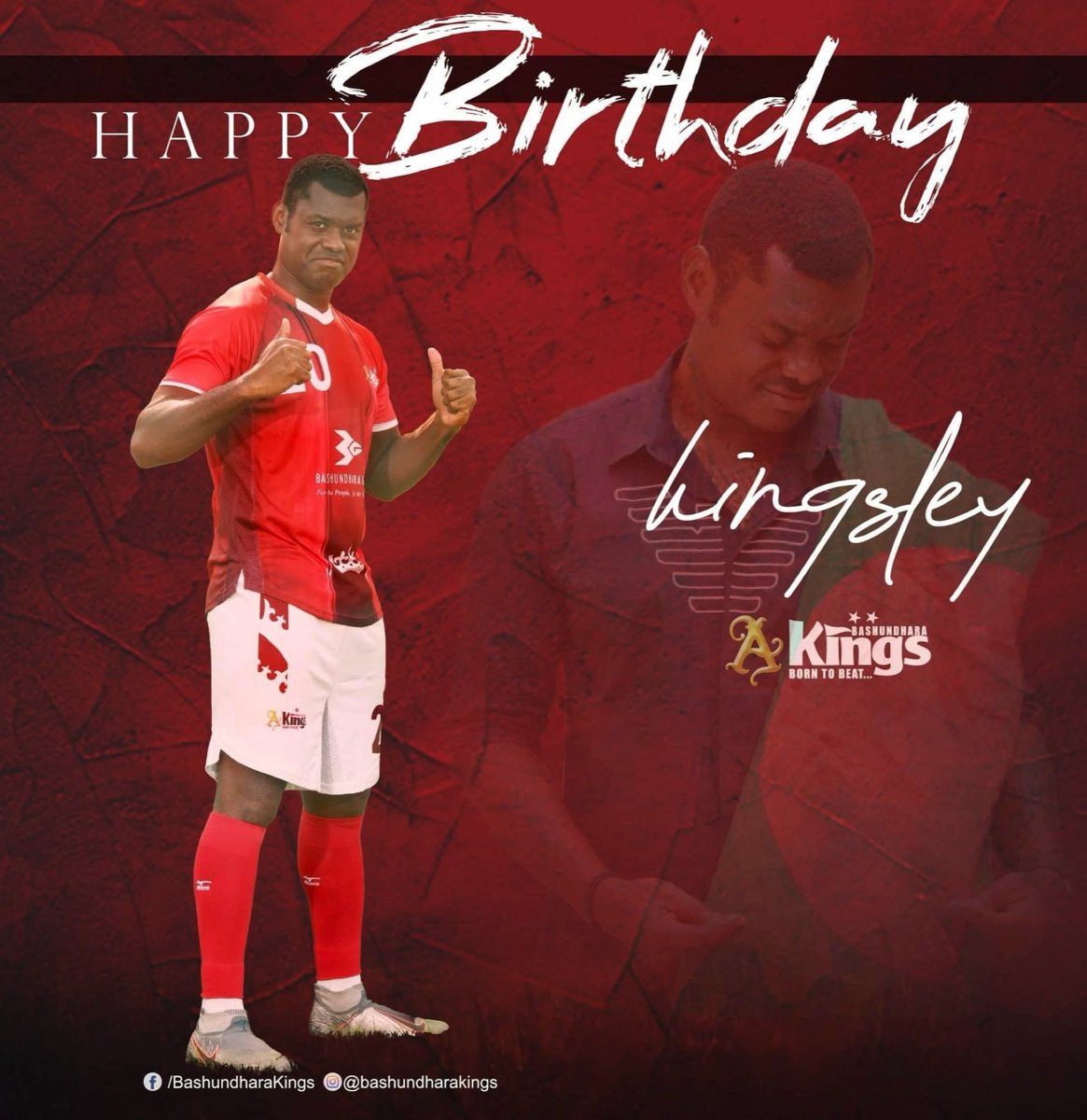 bashundharakngs's tweet photo. Happy Birthday to our superstar Eleta Kingsley ⭐🤩🍰

The entire Bashundhara Kings family wishes this Bangladeshi all the good things for the year 🇧🇩✊

#BDK #HappyBrithday #Eleta #borntobeat https://t.co/vFWrAE1nLu