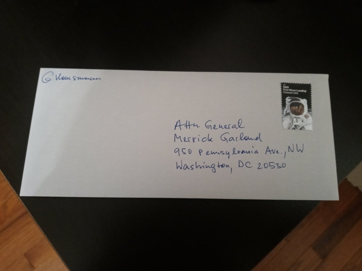 @cstalberg @derektmead @tobitac I did. The question is only how long it'll take till M.Garland can take up that case. 
Real letter ✉went out two days ago.