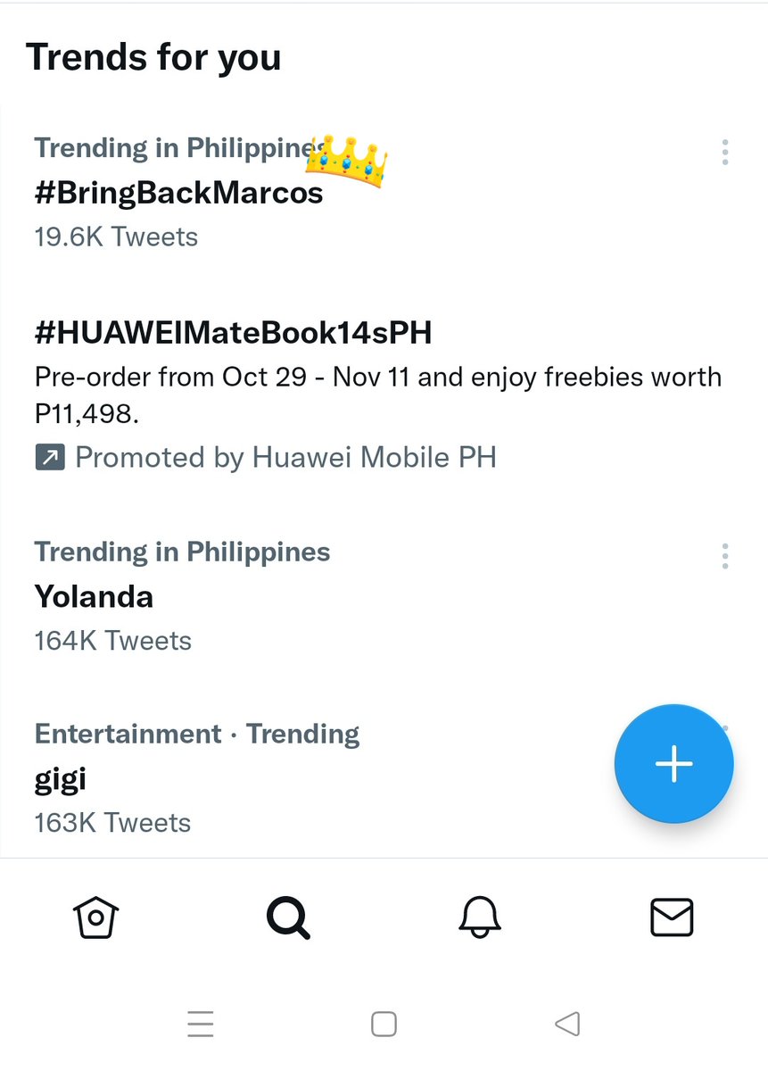 shanaya0527's tweet photo. As of now 

#BringBackMarcos  is now trending 1st spot Nationwide https://t.co/TN8pPuEs61
