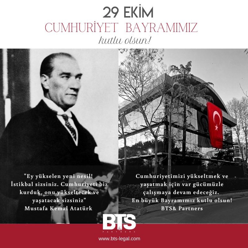 29 Ekim Cumhuriyet Bayramımız kutlu olsun!