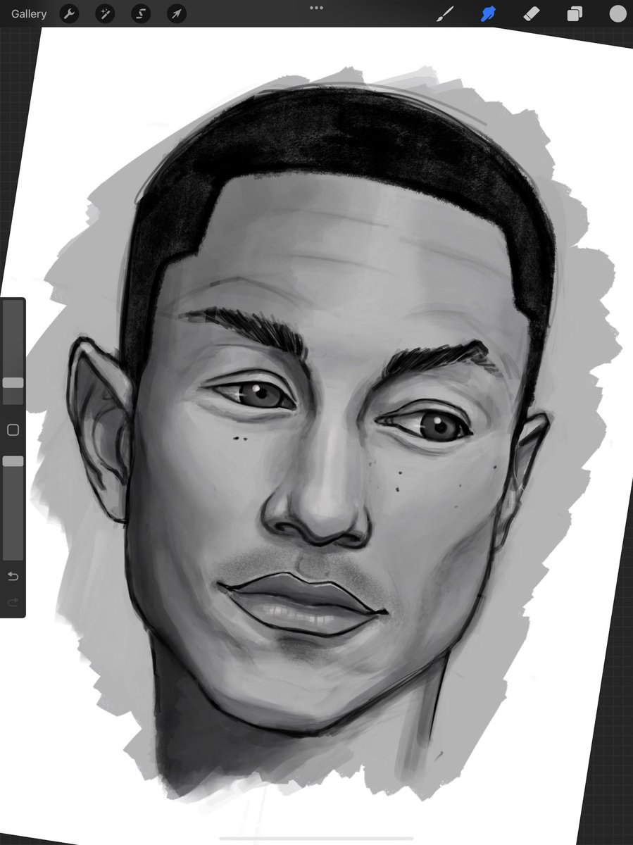 dubbmobile's tweet photo. More homework on portraits…. Still a long way to go #procreate #Procreate5_2 #procreatebeta #neptunes #nerd #pharrell
#portraitdrawing #digitalart https://t.co/YOEKnyiDWa
