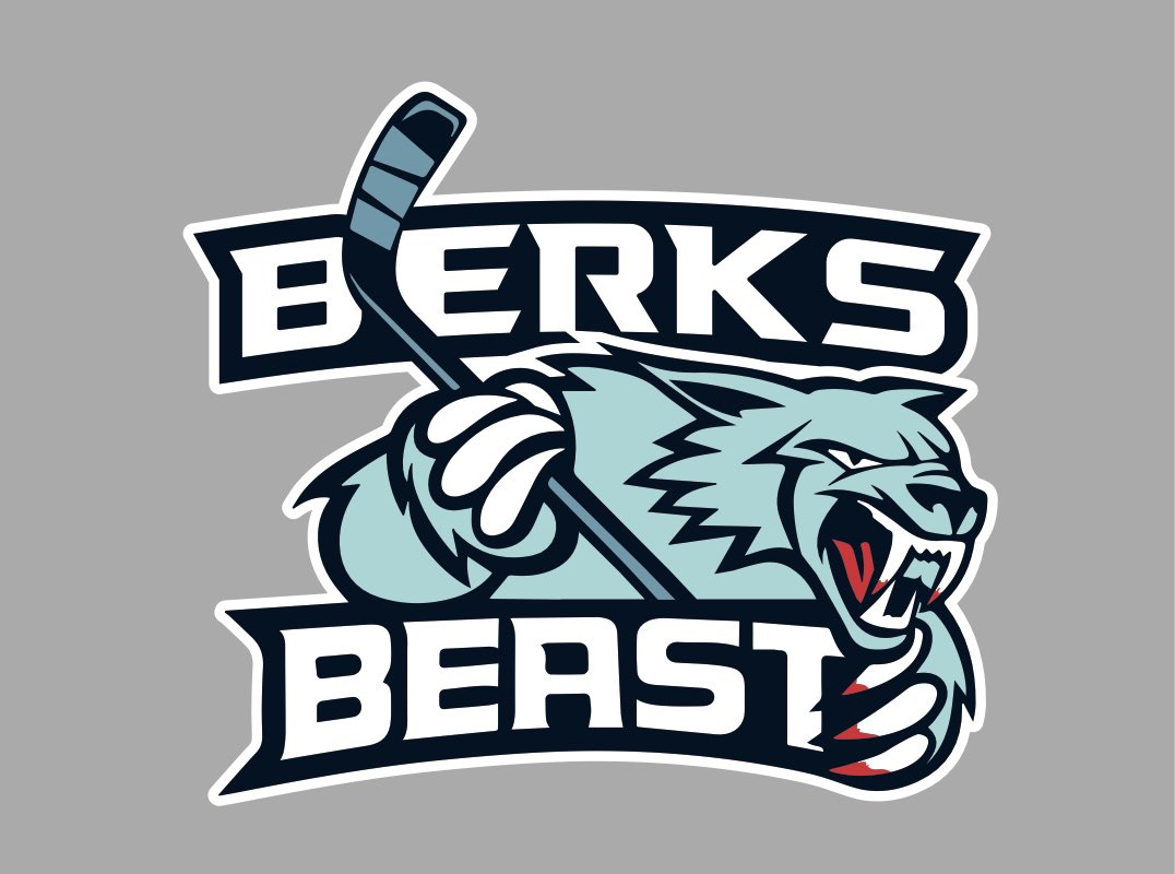 Exeter_Hockey's tweet photo. What do you think of our new logo?
The combined teams of Exeter, Antietam, Govern Mifflin and Wilson will be known at the Berks Beast ongoing. The varsity players voted on the logo and the jersey colors. First game is next Friday at 6:30 at the Body Zone. Release the Beast!! https://t.co/4IdbAFMQUC