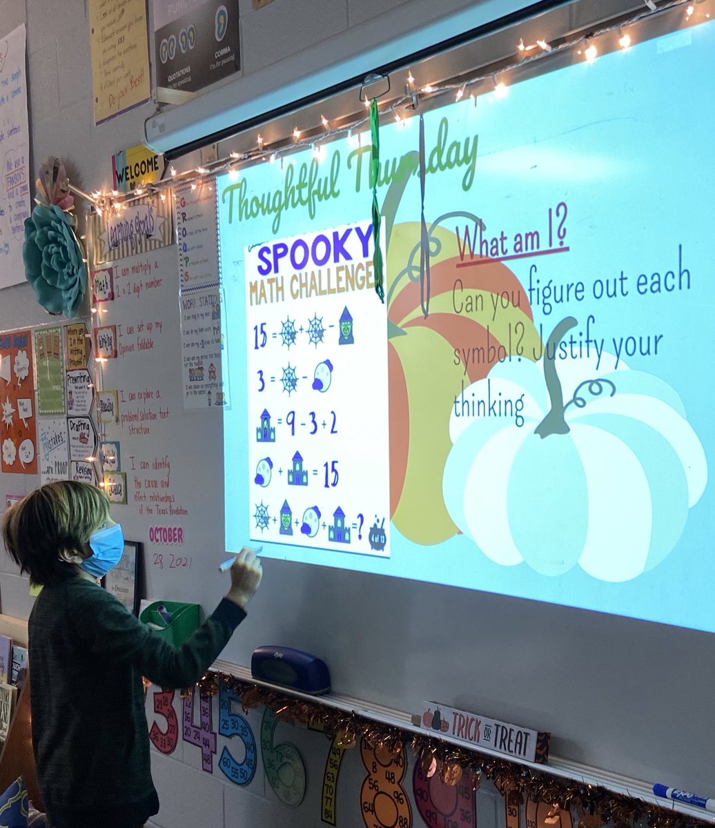 JamieMcBee's tweet photo. A little fall-fun this #ThoughtfulThursday @NISDBraunStat @AliThomas9218  #mathwarmups #mashupmath https://t.co/UHgXHB2HvY