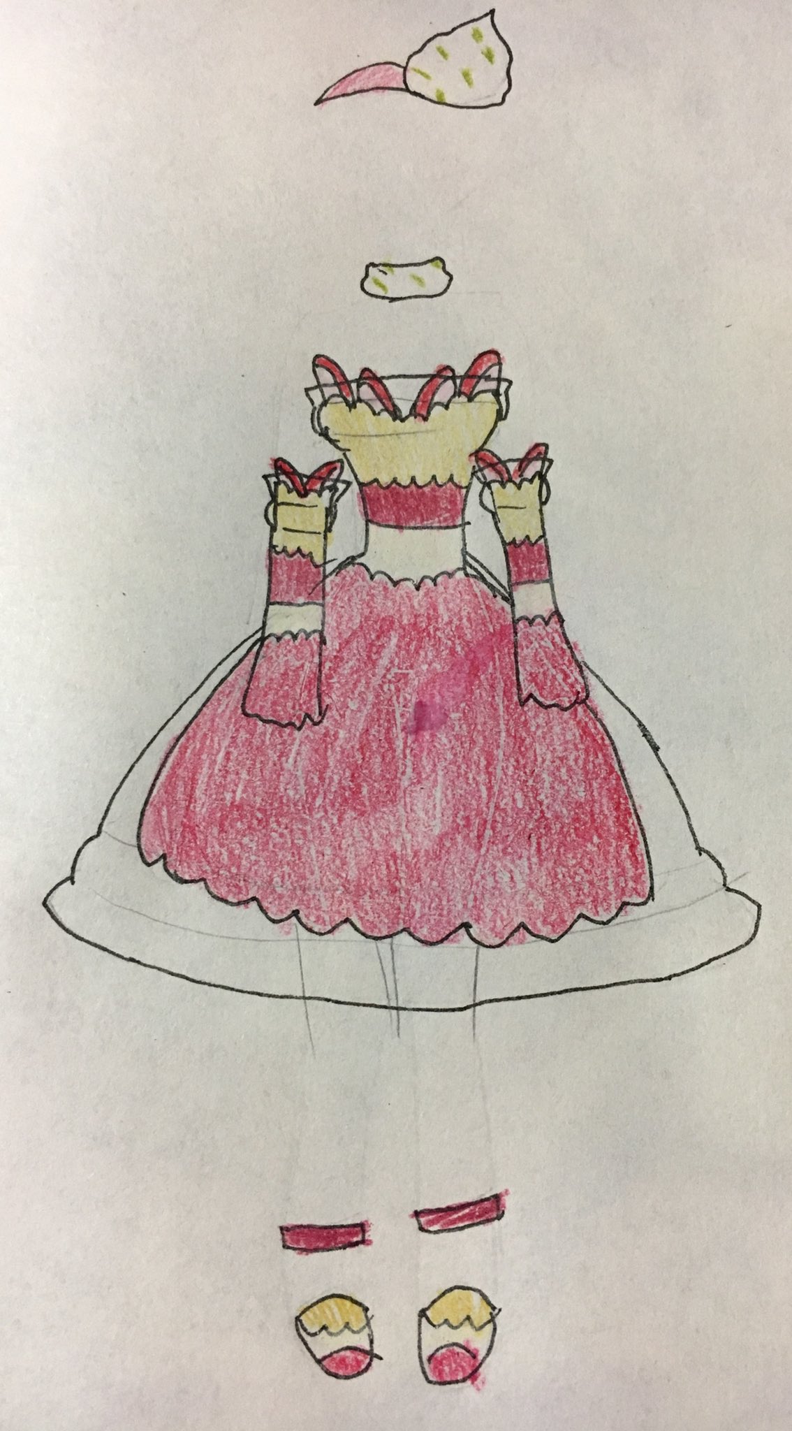 Yk 弓良家支援者 Osomatsusan おそ松さん Illustration Illust イラスト スタバァのパフェ風ドレスとキンちゃん風水着 T Co Cwrmzjzbnh Twitter