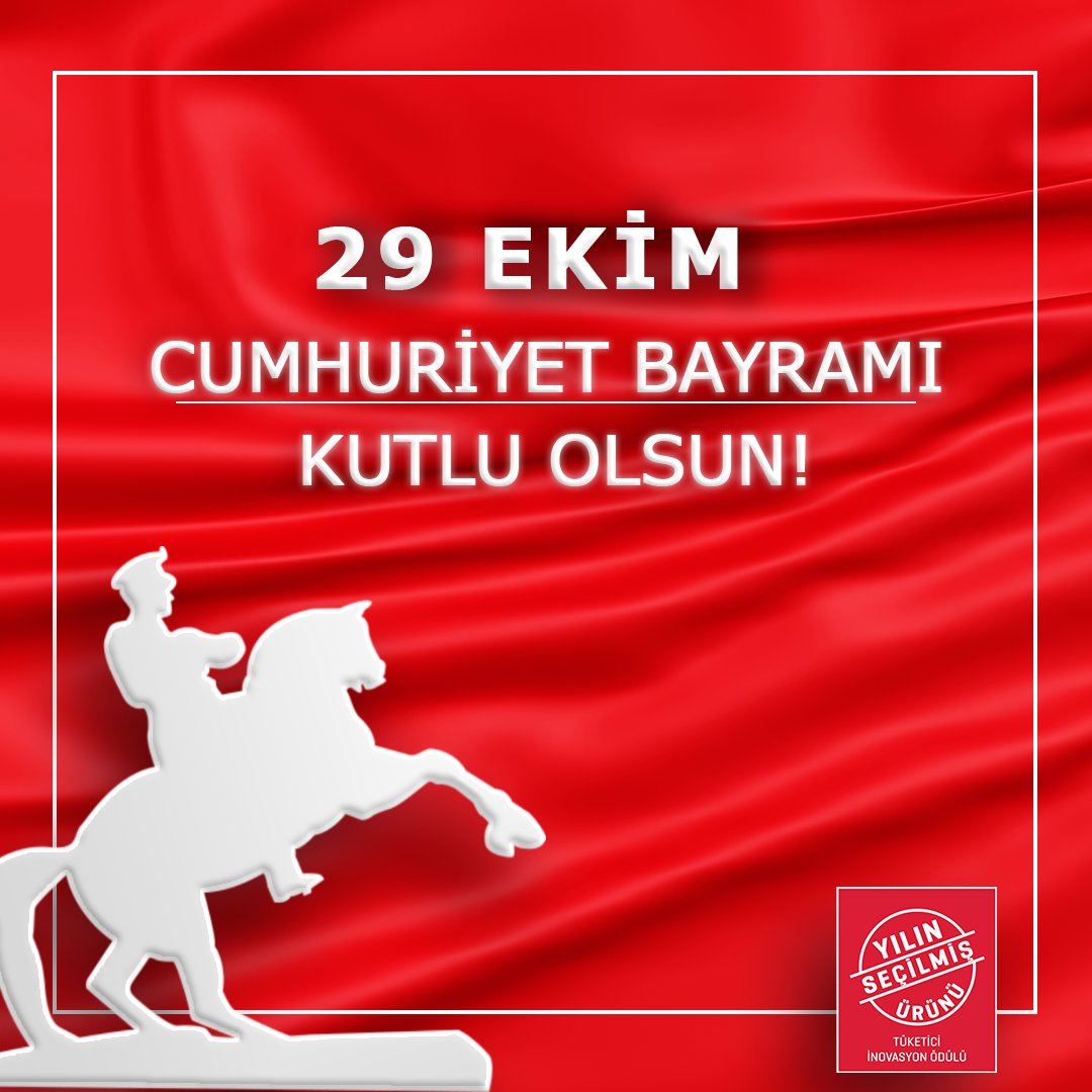 Türkiye Cumhuriyeti 98 Yaşında!
Cumhuriyetin ilanının 98. yıl dönümünde, başta Ulu Önder Gazi Mustafa Kemal Atatürk ve silah arkadaşları olmak üzere tüm kahramanları saygı, özlem ve minnetle anıyoruz. 🇹🇷
29 Ekim Cumhuriyet Bayramı Kutlu Olsun. #29ekim #yılınürünü #inovasyon