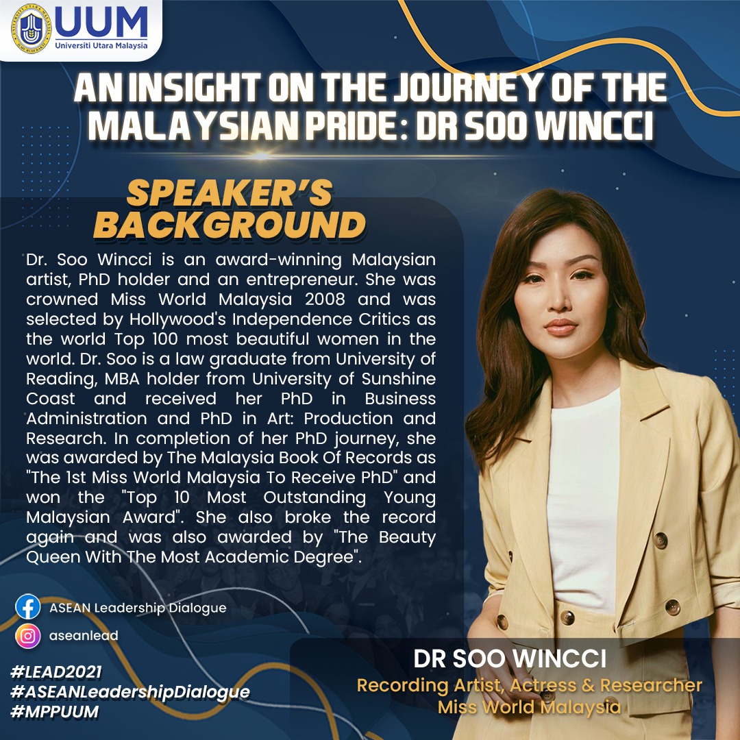 Proud to be the special closing ceremony guest for @aseanlead tmr ;)
Muchasimas gracias !

#Lead2021 
#aseanleadershipdialogue 
#mppuum