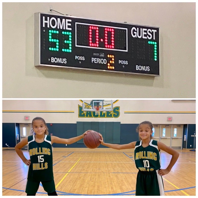 michaellrich1's tweet photo. The 6th grade girls at Rolling Hills keep on rolling as they defeat Moreland to remain undefeated at 4-0. #wbb #girlsbasketball #rollinwiththerichs ⁦@RTwins2010⁩ ⁦@LisaRich1032⁩ https://t.co/EQFcdfDkdf