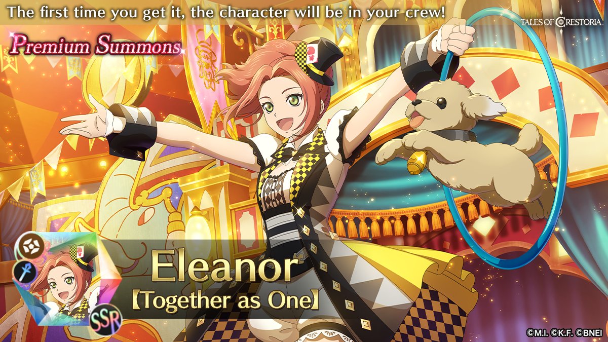 to_crestoria_EN's tweet photo. 【Memoria Stone Illustration Answer】
Thank you for your predictions on the Memoria Stone illustration!
The answers are #Asbel and #Eleanor!
Did you get the right answer?
They'll be added to the Premium Summons soon!
Stay tuned♪
#TalesOfCrestoria https://t.co/55HjR6gso6