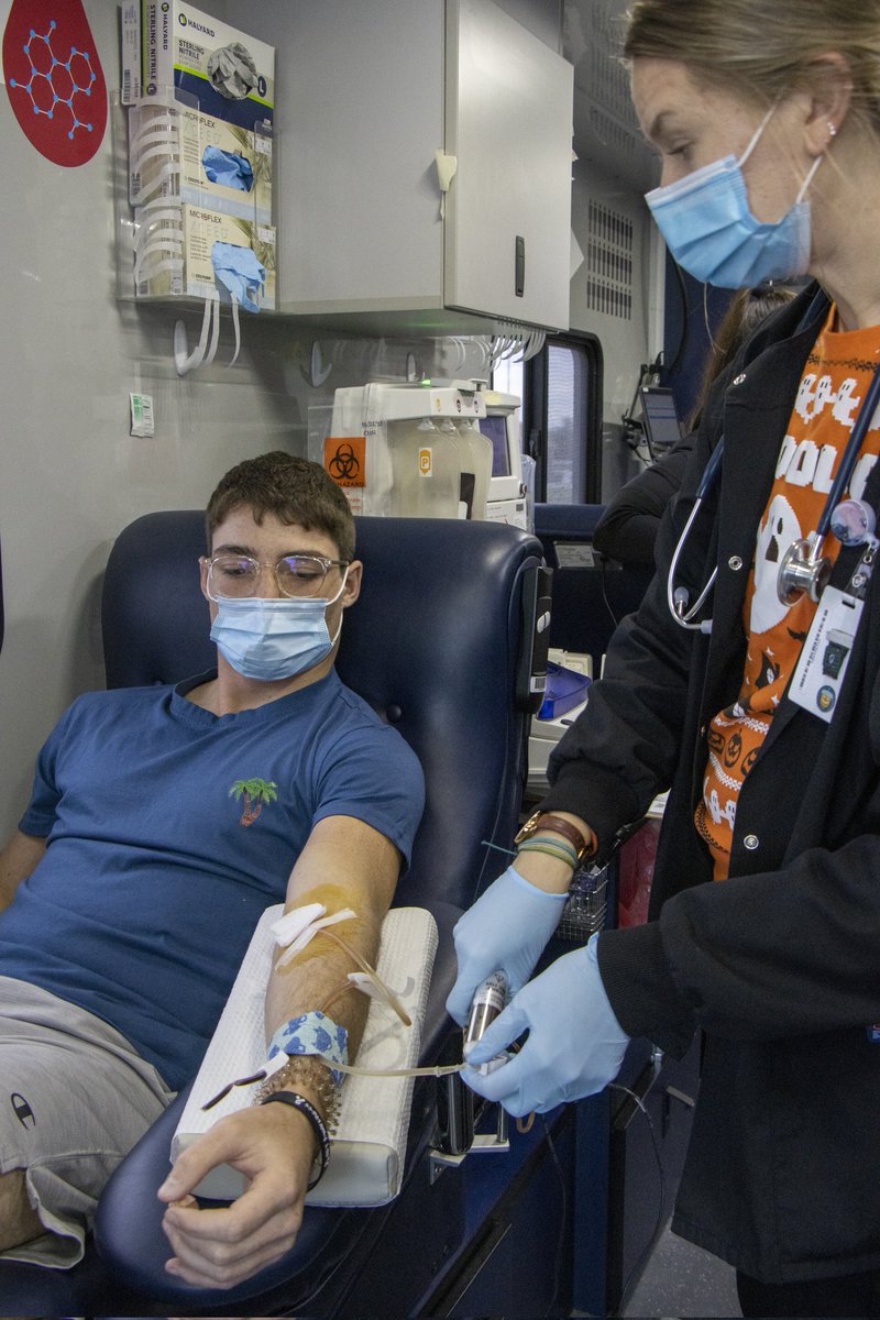 Thank you to everyone who donated blood today!The McCown twins Ashton and Ethan,they both gave double donations"I never did it before and might as well try it,"Ashton McCown said.Ericka Kroeker and Drake Richtarik also gave double.Thank you <a href="/NEBloodBank/">Nebraska Community Blood Bank</a> for working all day.