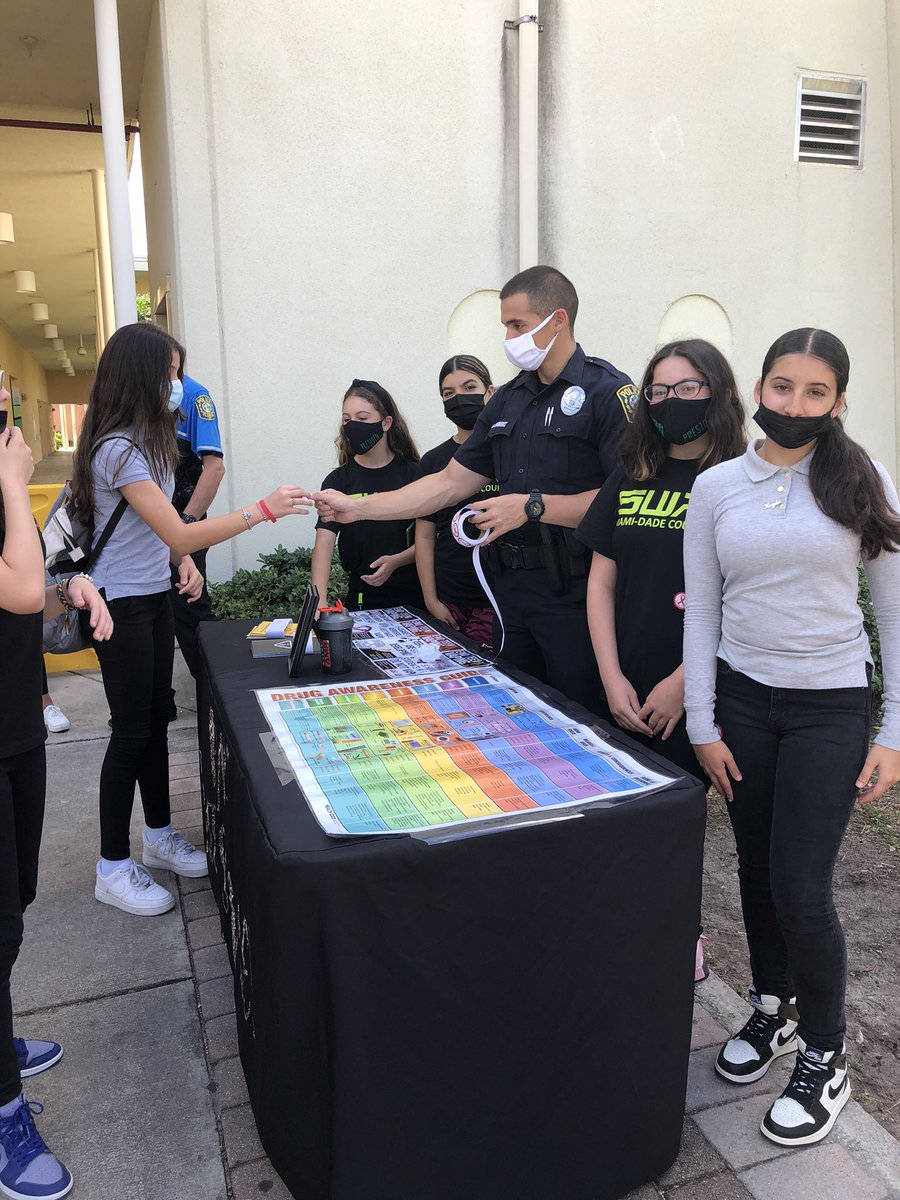 HgmsTrust_Life's tweet photo. Our @hgmsjaguars Red Ribbon Week was filled with student lead prevention thanks to our @swatflorida Club @hgmsjags
@Stdtsvcmdcps
@mdcps_Trust
@nationalsave
@sandyhook
@beyonddifferences
@ycwmiamidade
@miamischoolspd
@safeschools
@lead4change
#savepromiseclub https://t.co/jSUqbrmd7S