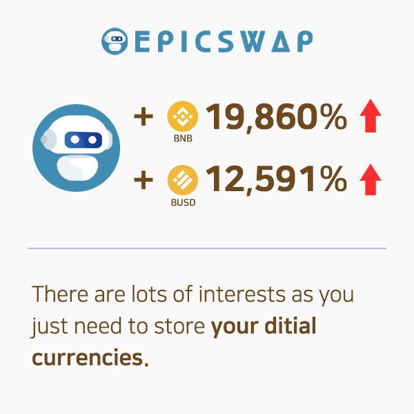 epicswap_bsc's tweet photo. EPIC is the answer for maximizing your interest!

$EPIC #BSC #BinanceSmartChain #BNBUSDT #BUSD #DeFi https://t.co/T6vukj0vAp