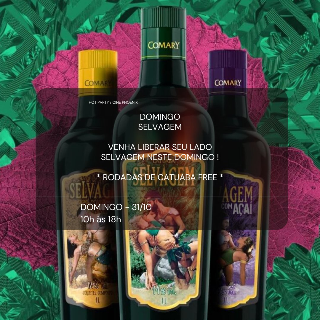 PartyHot's tweet photo. 🌿 DOMINGO SELVAGEM 🌿

📍😈 FANTASIA DE HALLOWEEN LIBERADA

📍😏 JOCKSTRAP LIBERADA

📍👨🏾‍🤝‍👨🏽 PEGAÇÃO LIBERADA

🍃📍 DOMINGO 📍🍃
31/10
10h às 18h

🔹🌿 ENTRADA :

inteira : $10
meia : $5

⚠️🌿 RODADAS DE CATUABA FREE 🌿⚠️

🍻 CERVEJA GELADA

🎶 MÚSICA BOA

👨🏾‍🤝‍👨🏽 E MUITA PEGAÇÃO https://t.co/yqJZfd7FDI
