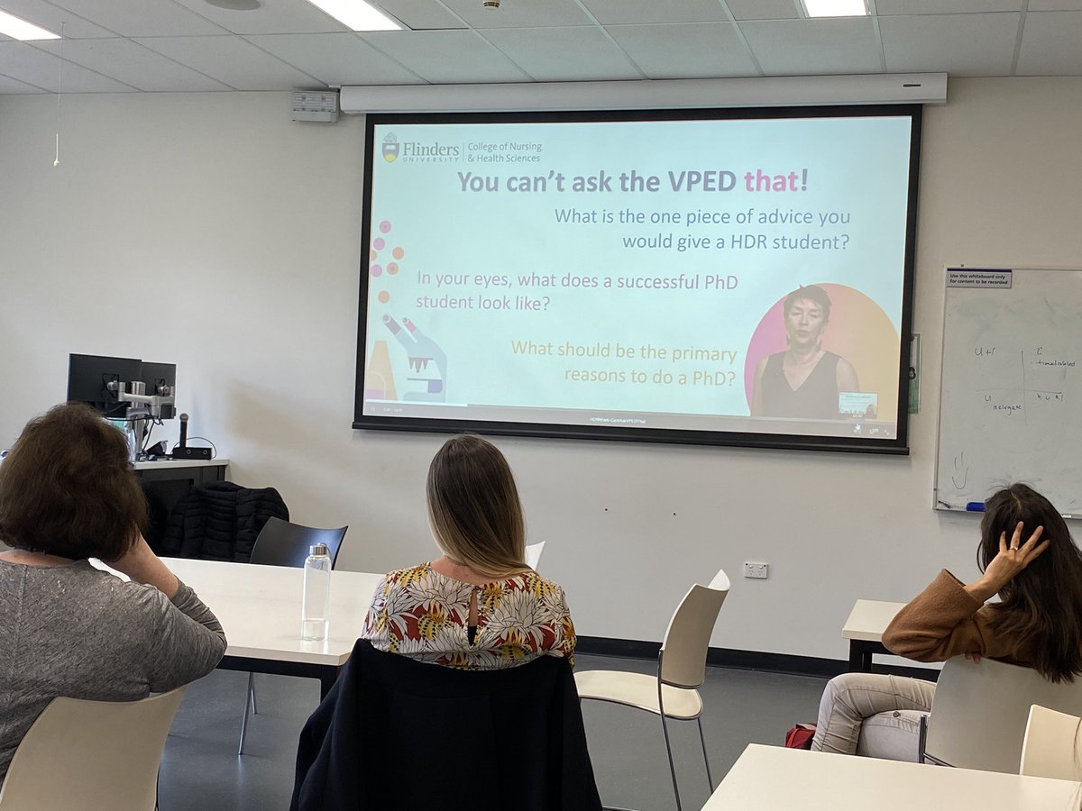 chitchadkitchen's tweet photo. Happening now! You canโt ask the VPED that #hdrweek @FlindersCFI @Flinders https://t.co/cgToEmEPSG