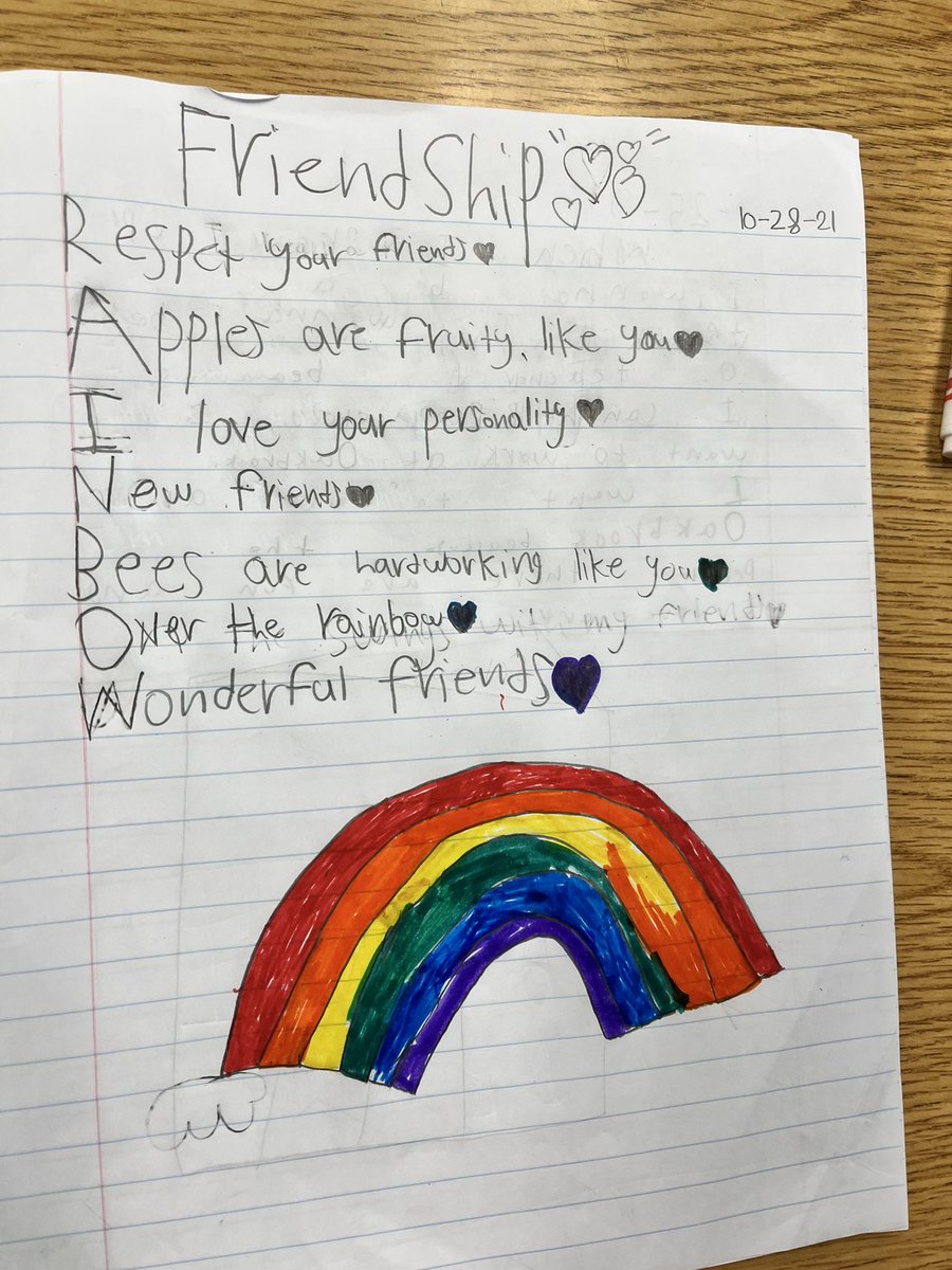 mslaforteza's tweet photo. Rainbow Day Poetry - Red Ribbon Week @OakbrookAcadArt #oakbrookvapa https://t.co/wDMluhVKmN