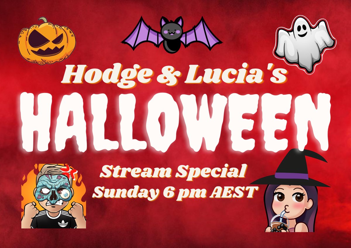 Hodgelton's tweet photo. This sunday me and a few other content creators are doing a spooky Halloween dress up stream! 👻 🎃 come along l, vibe and have a laugh or too https://t.co/3hrjHjbUwy