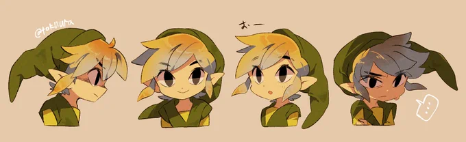 まぁまぁ前のと、最近描いた気に入ってるリンクさん絵 