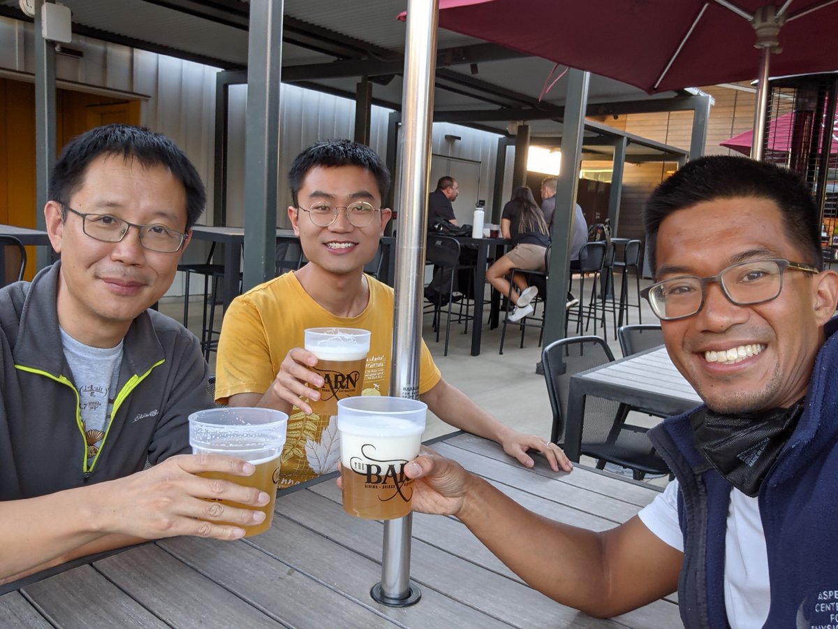 Welcome to <a href="/UCRiverside/">UC Riverside</a>, Postdoctoral Scholar Dr. Daneng Yang! Dr. Yang works with mentor Prof. Hai-bo Yu (left) and is already cooking up new physics projects at <a href="/thebarnatucr/">The Barn</a> with <a href="/FlipTanedo/">Flip Tanedo</a> (right).