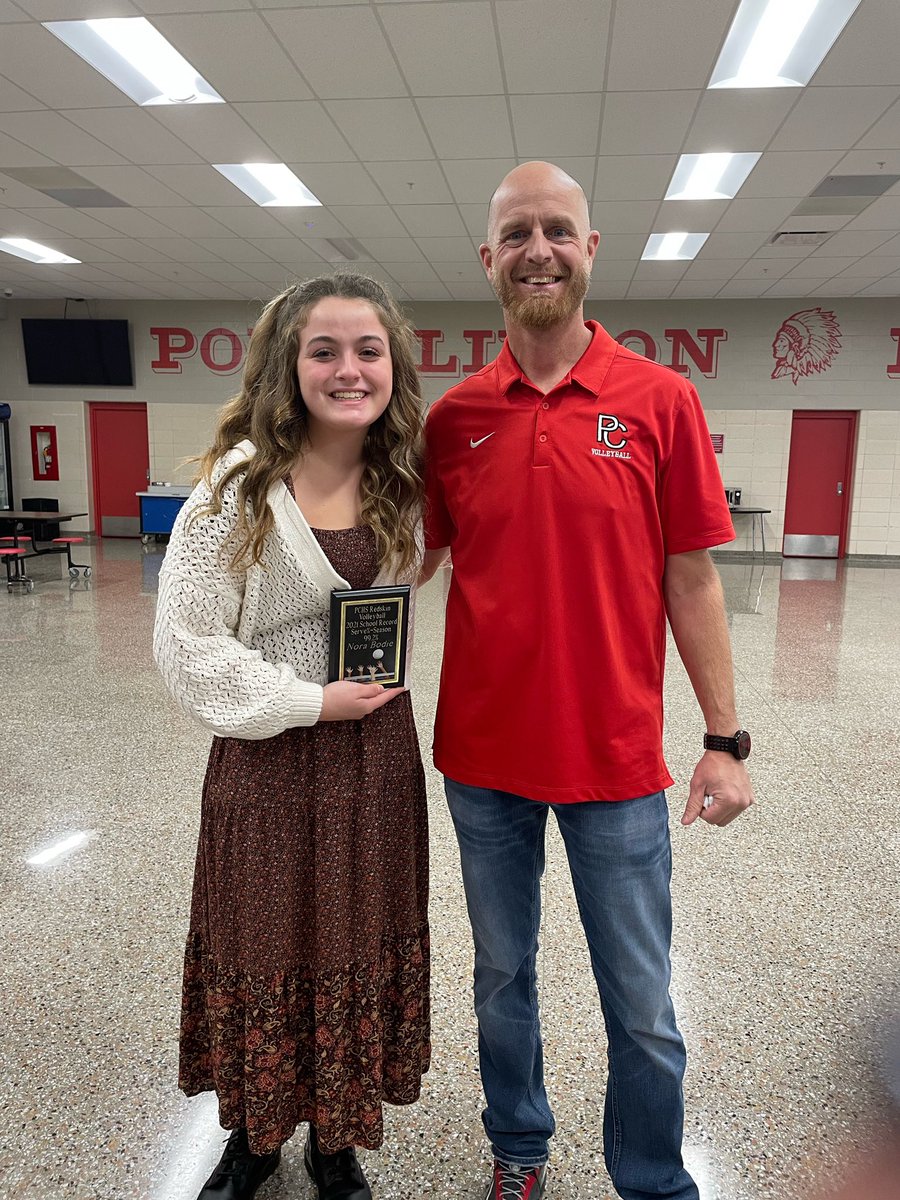 VolleyballPort's tweet photo. Nora Bodie is Port Clinton’s new “Single Season Serving Percentage” record holder, finishing the season with 99.2%! https://t.co/B8hQs09KcN