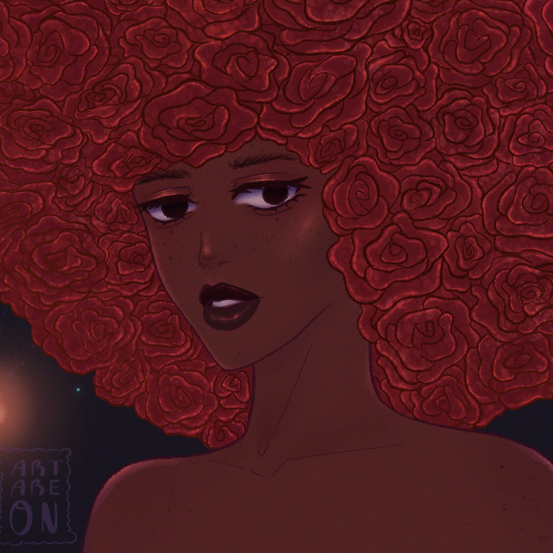 Artareon's tweet photo. #blacktober Theme: Rose🌹

This is my fourth (and possibly final) illustration for this month and I did it on my Mother Nature OC 🌹 the roses took forever to draw but it was well worth it. My first time drawing roses too.

Her name is Rosy #illustration https://t.co/p4CAreii60