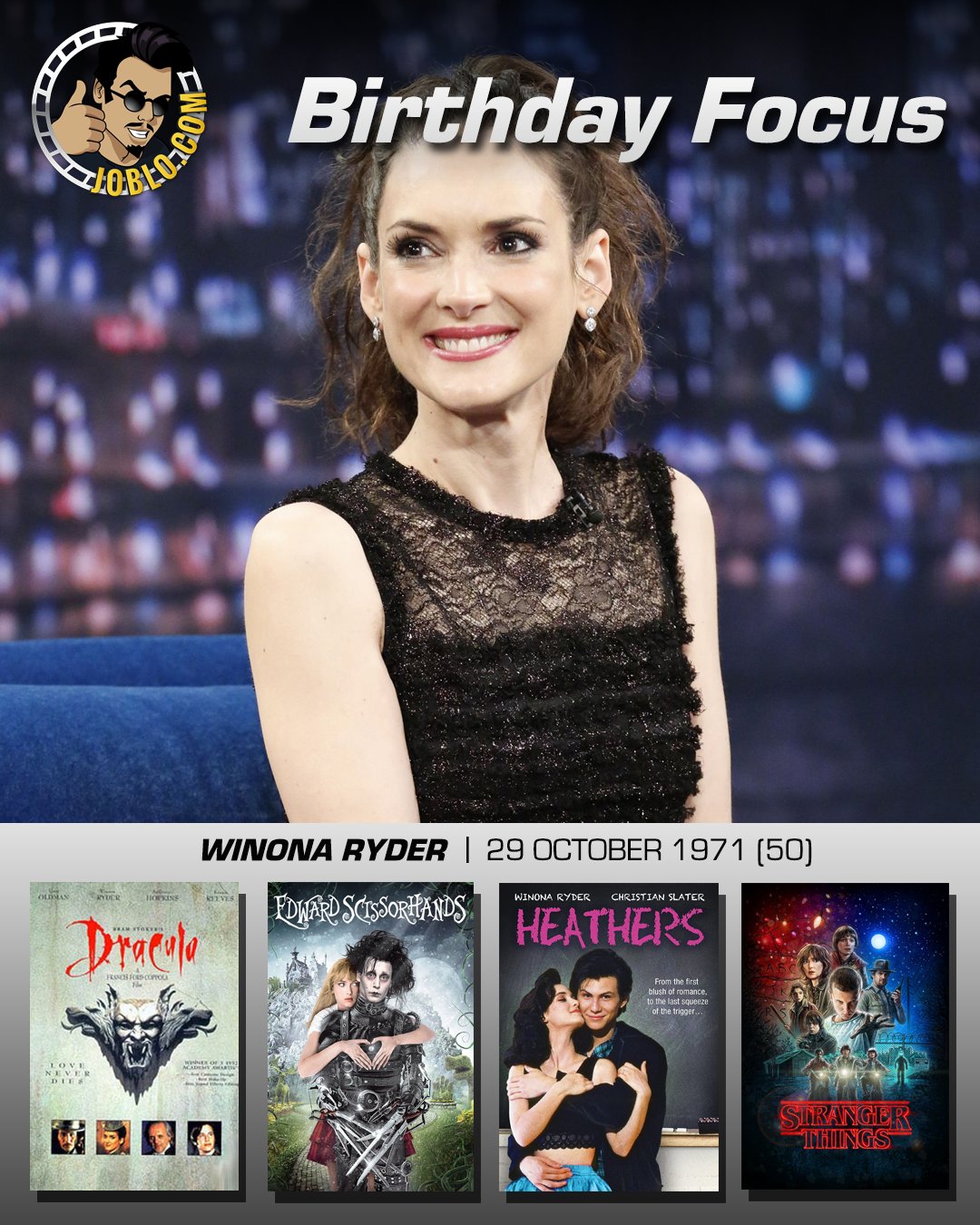 Wishing Winona Ryder a very happy 50th birthday! 
