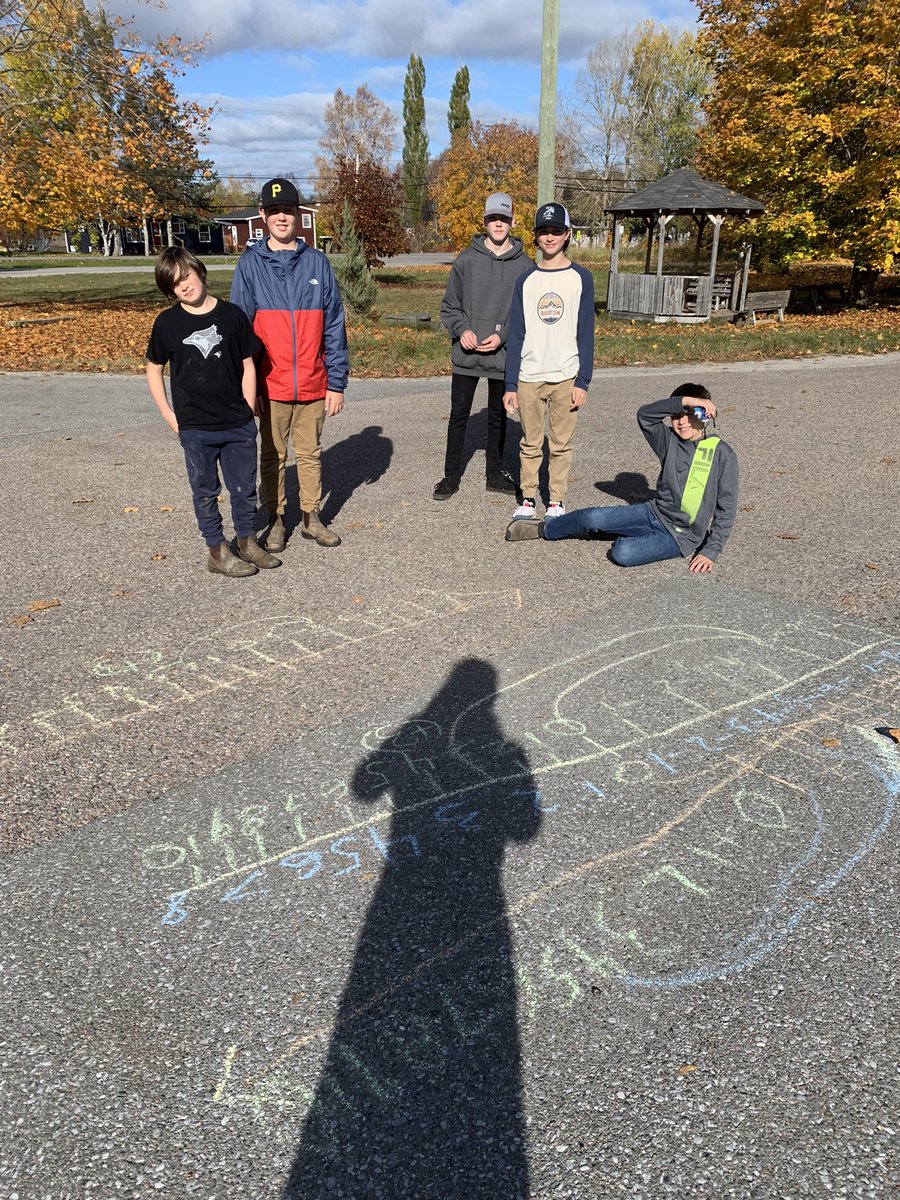 JessHogan15's tweet photo. Integer stations and chalk! When it’s “positive” degrees outside, there’s no “negative” comments! #freshairlearning #mathisfun #grade7 @PasadenaAcademy https://t.co/3mmezvWPb9