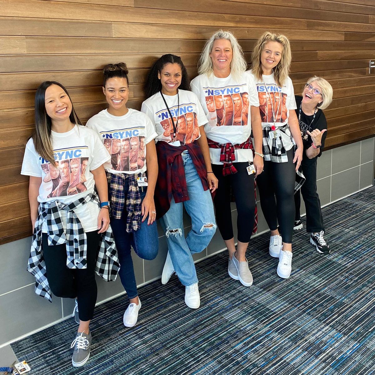 MsSmithsSixth's tweet photo. The best teachers are always *NSYNC 😉🎤 Decades day for Red Ribbon Week at @HofiusKISD @KleinISD @kathleenhoang10 https://t.co/1TwK7DB0Cn