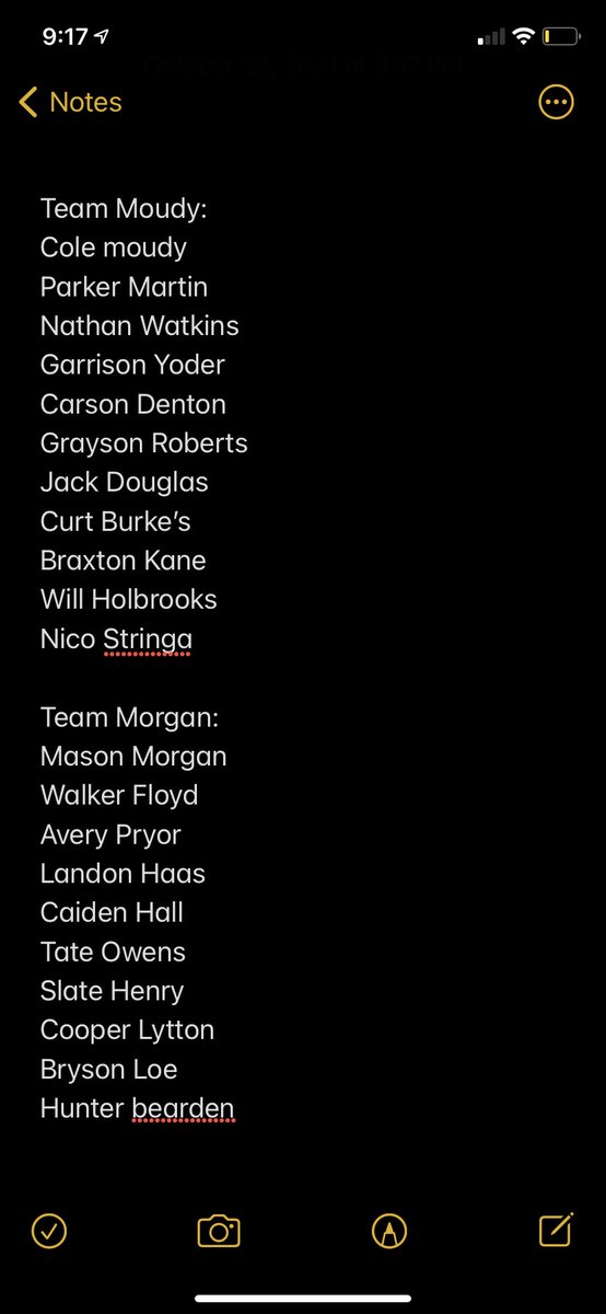 Teams for fall world series