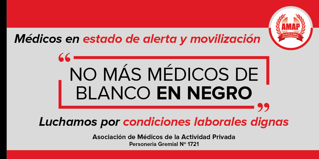 SindicatoAMAP's tweet photo. 🔖 La AMAP tiene como objetivo central la registración del trabajo médico
🔖 Ha obtenido importantes logros, a pesar de ser un sindicato tan joven
💪 Afiliate a la AMAP, el gremio somos todos
ℹ https://t.co/vJz3SyzCVj https://t.co/7ceEwxQGzl