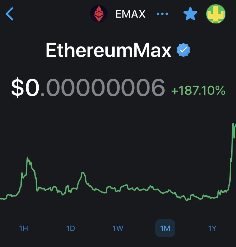 RealEmaxArmy's tweet image. $emax 🤯🚀