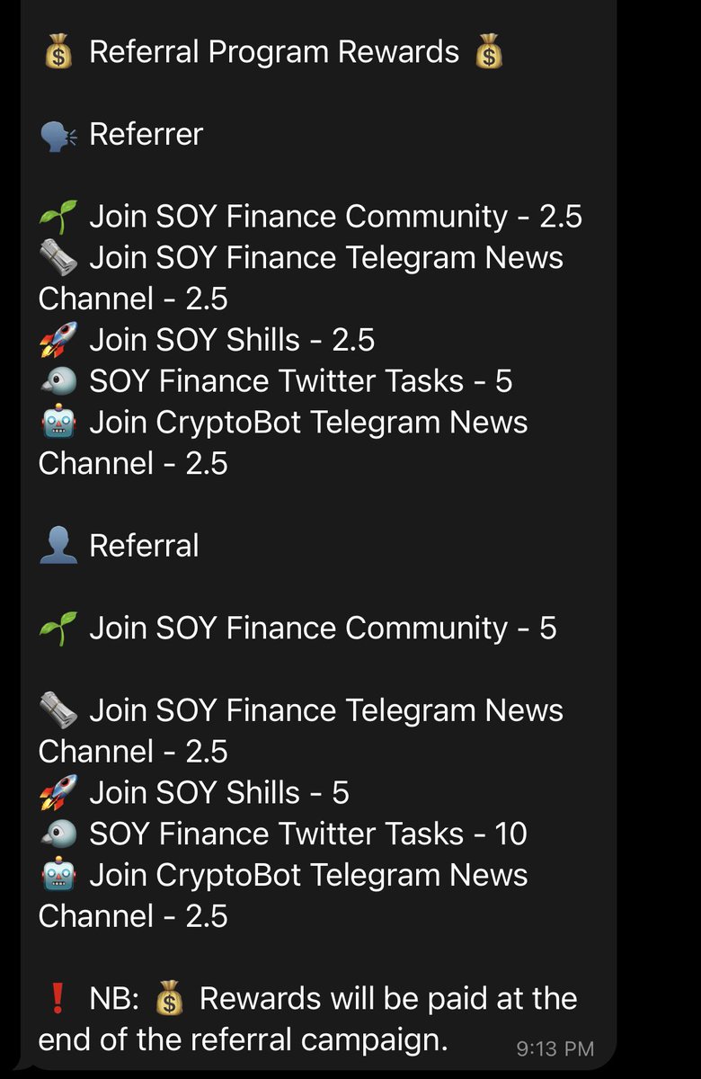 mikepharris007's tweet photo. READ! $SOY has launched farming and the Callisto ecosystem has blossomed this past week! Come join the fam, get setup with the referral program and earn Soy! The rewards are pictures below, and SOY is at $2.75! Use this referral link to get started! https://t.co/aDBrMLpPaq https://t.co/WZHl2KTp3q
