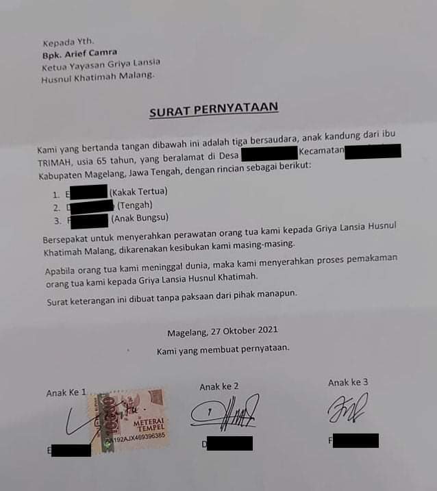 rekituwaesiateh's tweet photo. "Seorang ibu bisa dan mampu merawat tiga anak nya tapi tiga orang anak belum tentu mampu dan bisa merawat ibu nya." https://t.co/p1G5aylYK0