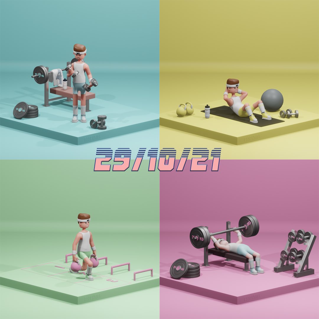 cherryflavour18's tweet photo. @NFTShillMachine @WorkoutGuyNFT Dropping in 3 hours on OpenSea! Minted at 0.6ETH https://t.co/Zvn16oUEAh