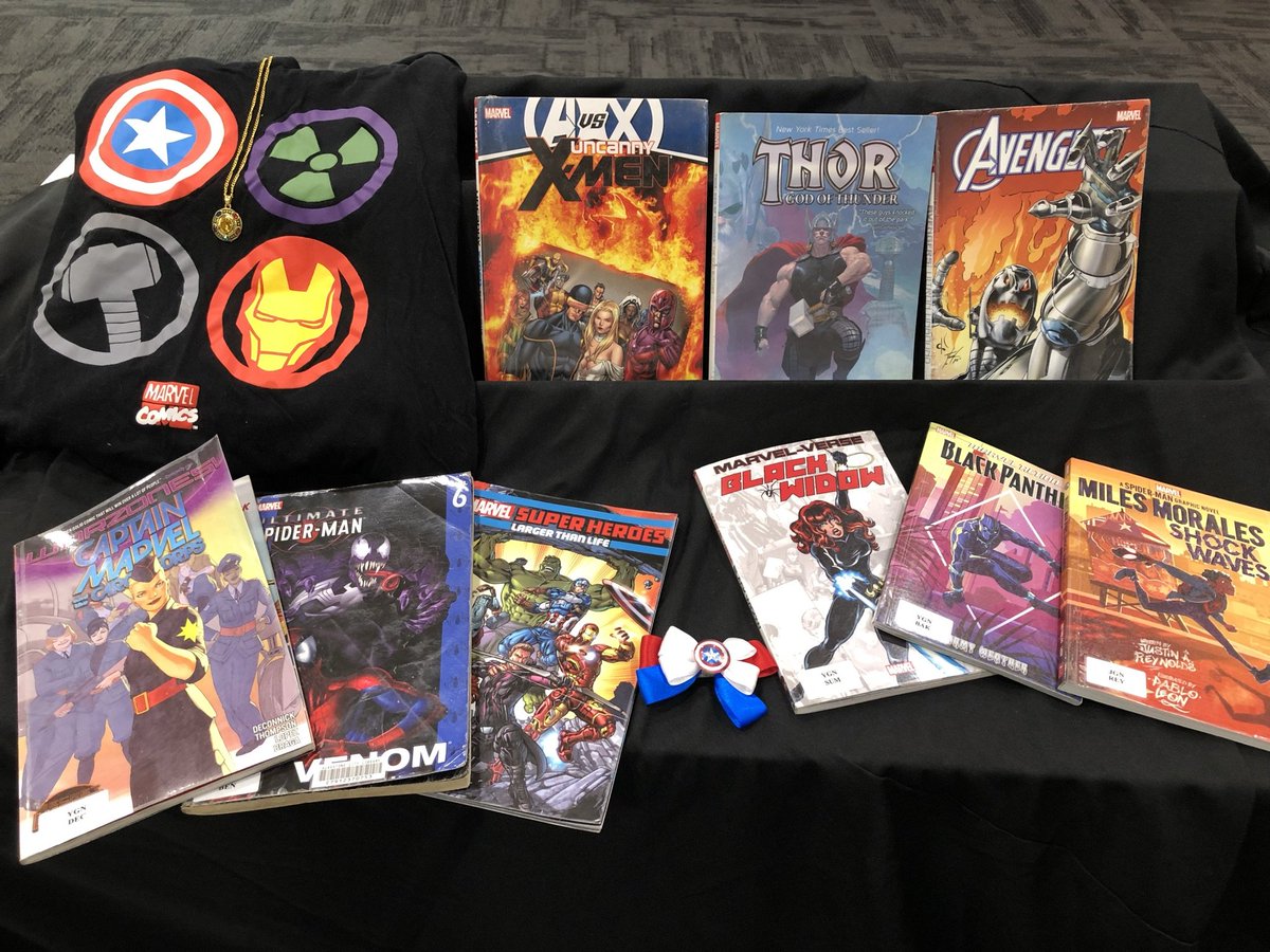 GladLibraries's tweet photo. #Marvel fans, ASSEMBLE! #GladstonePopCon is this Saturday and you won't want to miss it.
 
Go beyond the movies and explore our Marvel comics collection.

#GladstonePopCon - Cosplay, LEGO competitions, stalls and so much more 💥 https://t.co/351aztFeLT https://t.co/KoG2aL4MN5