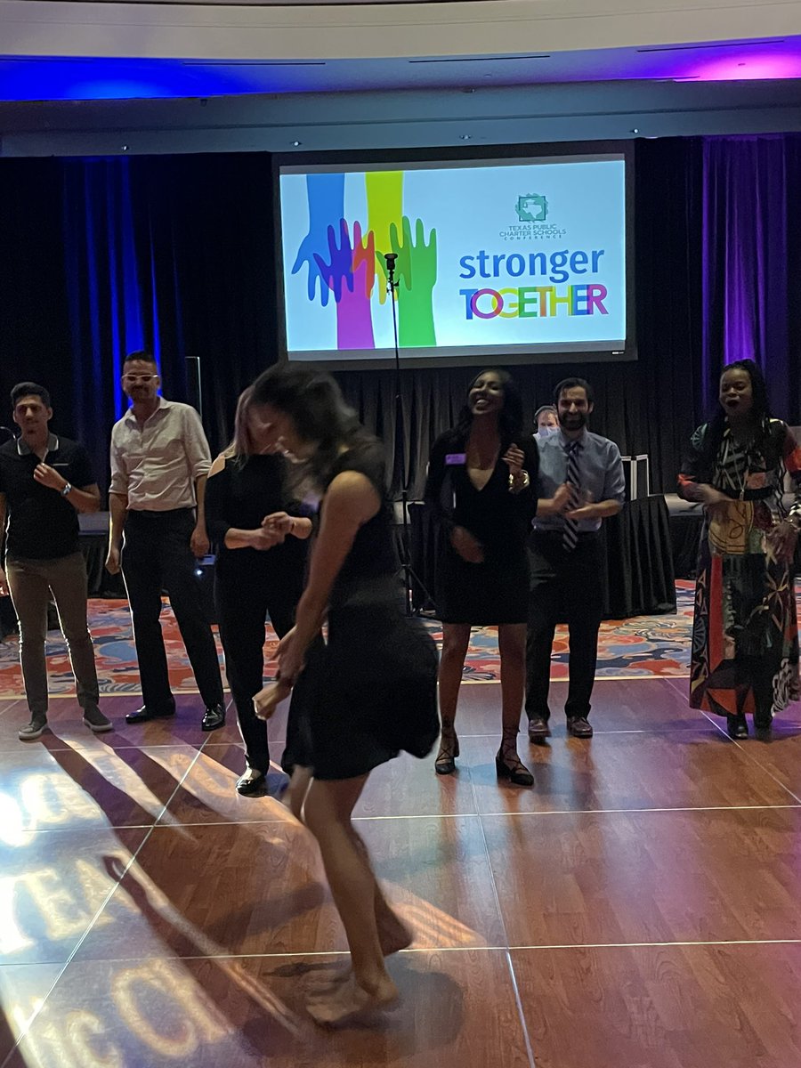 TPCSAnews's tweet photo. Tonight at #txchartercon’s 25th Anniversary Soirée, TPCSA staff and attendees broke it down for 25 years of TX public charter schools 🕺💃🏻🎶 https://t.co/zYxZ0LziAM