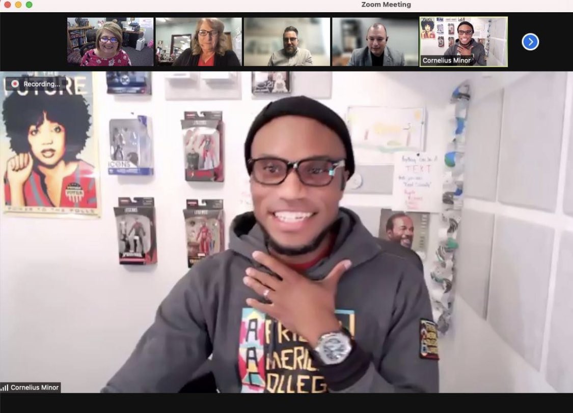 Readership was inspired by Cornelius Minor who made each educator feel visible in this afternoon’s session!! Thank you. We share his commitment to caring for kids and embrace the work of bringing diverse books AND methodologies that are inclusive. <a href="/MilliganTammy/">Tammy Milligan</a>  <a href="/MisterMinor/">Cornelius Minor</a>