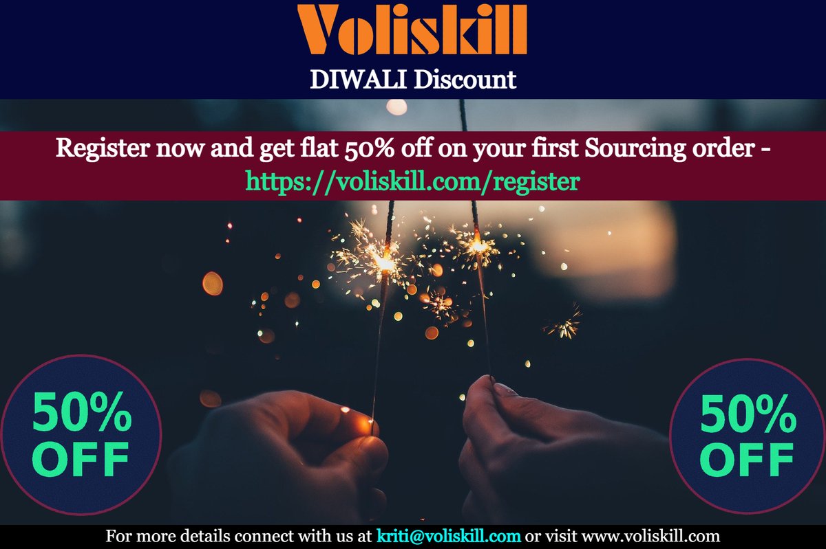 thisisvoliskill's tweet photo. Diwali offer. Register now and save flat 50% on your first order - https://t.co/ulKDpgI6XZ
#recruitment #sourcingspecialist #sourcingservices #voliskill #saas #sourcingasaservice #sourcing #candidate #resume #cv https://t.co/imS1Aa78Hj