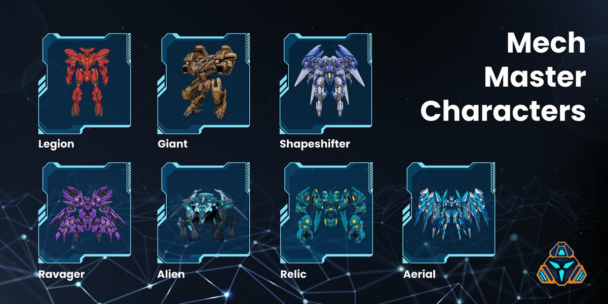 MechMaster_IO's tweet photo. 🤖 Seven different Mechas are waiting for you to protect your homeland, win battles, and earn enormous rewards. 🤖

Meet them all in our infographic! 👇

#mecha #gamefi #mechmaster #nft #GameFI #RPG #NFTGames #NFTs #NFTCollectibles #PlayToEarn https://t.co/Ht1slNsrMR