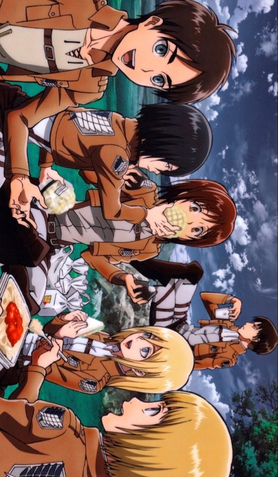 TabithaRegino's tweet photo. "TAP"
💓💓💓❤️❤️❣️
#AttackOnTitan #sashabraus #Levi #ErenJaeger #HistoriaReiss #arminalert #MikasaAckerman #twt #picnic #anime https://t.co/yDzkJ8fer5